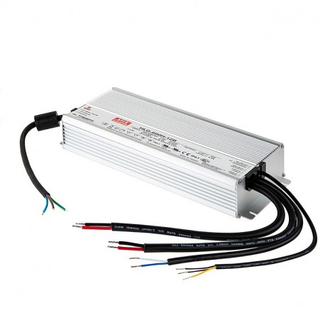 HLG-600H-36B MEANWELL Driver LED AC-DC à sortie unique mode mixte (CV+CC) avec PFC intégré, Sortie 36VDC / 1..