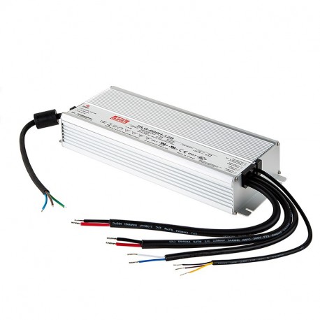 HLG-600H-36B MEANWELL AC-DC Single output LED driver Mix mode (CV+CC) with built-in PFC, Output 36VDC / 16.7..