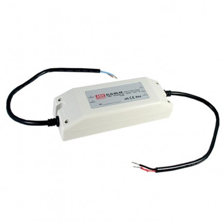 ELN-60-48 MEANWELL Драйвер LED AC-DC один выход смешанном режиме (CV+CC), Выход 48VDC / 1,3 A