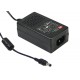 GS18A48-P1J MEANWELL Adattatore AC-DC tavolo con presa IEC320-C14 3 poli, Uscita 48VDC / 0.37A con connettor..