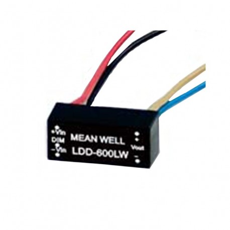 LDD-350LW MEANWELL Driver LED, Entrada: 9-36VCC, Salida: 350mA. 11,2W, Rango Tensión 2-32V, Reductor de tens..