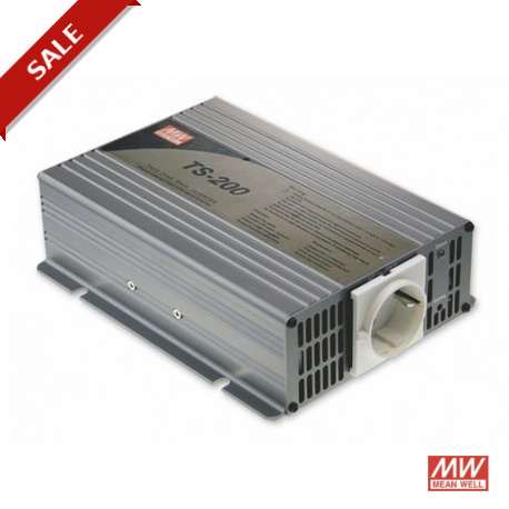 TS-200-148A MEANWELL True Sine Wave DC-AC Power Inverter, battery 48VDC/5A, Output 110VAC, 200W, USA AC Outp..