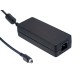 GST120A20-R7B MEANWELL AC-DC Industrial desktop adaptor with PFC, Output 20VDC / 6A, 3 pole AC inlet IEC320-..