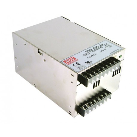 PSP-600-48 MEANWELL AC-DC Single output Enclosed power supply, Output 48VDC / 12.5A