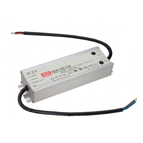 CLG-150-15A MEANWELL AC-DC Single output LED driver Mix mode (CV+CC) with PFC, Output 15VDC / 9.5A, IP65, ca..