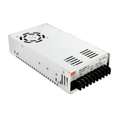 SD-350B-48 MEANWELL DC-DC Enclosed converter, Input 19-36VDC, Output +48VDC / 7.3A, Forced air cooling