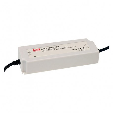 LPC-150-500 MEANWELL Driver de LED, Entrada: 180-305VCA, Saída: 500mA. 150W, Escala de Tensão de 150-300V, c..