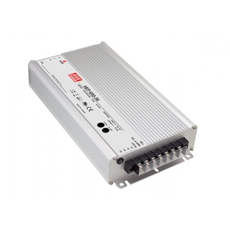 HEP-600-42 MEANWELL AC-DC Single output industrial power supply with PFC, Output 42VDC / 14.3A, Input-output..