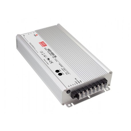 HEP-600-48 MEANWELL AC-DC Single output industrial power supply with PFC, Output 48VDC / 12.5A, Input-output..