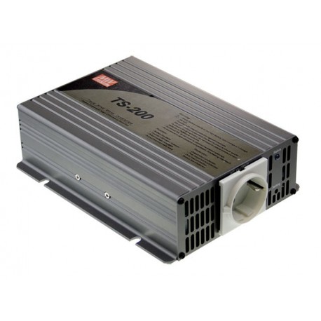 TS-200-224B MEANWELL True Sine Wave DC-AC Power Inverter, battery 24VDC, Output 230VAC, 200W, EU AC Output r..
