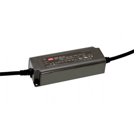 NPF-40-30 MEANWELL AC-DC Single output LED driver with Active PFC, Output 30VDC / 1.34A