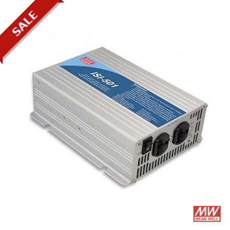 ISI-501-212B MEANWELL Onduleur à onde sinusoïdale DC-AC avec chargeur et MPPT integré, batterie de 12 VDC, S..