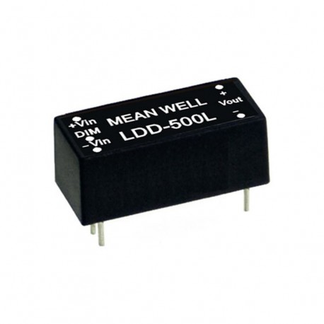 LDD-350L MEANWELL Driver LED, Entrada: 9-36VCC, Salida: 350mA. 11,2W, Rango Tensión 2-32V, Reductor de tensi..