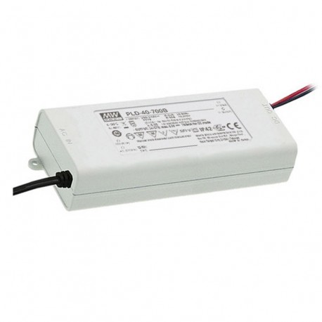 PLD-40-1050B MEANWELL AC-DC Single output LED driver Constant Current (CC), Input 230VAC, Output 1.05A / 22-..