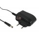 GSM06E12-P1J MEANWELL Adaptador de parede, Entrada: 85-264VCA, Saída: 12VDC, 0,5 A. 6W. Ficha europeia. Legi..