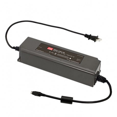 OWA-120U-20 MEANWELL AC/DC-Adapter, feuchtigkeitsfest mit PFC, Eingang 2-polig USA-Stecker, Ausgang 20VDC, 6..