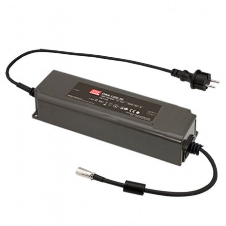 OWA-120E-24 MEANWELL Adattatore AC-DC a prova d'umidità con PFC, spina d'Ingresso EURO 2 poli, Uscita 24VCC ..