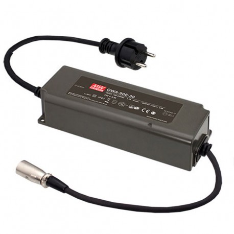 OWA-90E-36 MEANWELL AC/DC-Adapter, feuchtigkeitsfest mit PFC, Eingang 2-polig EU-Stecker, Ausgang 36VDC / 2,..