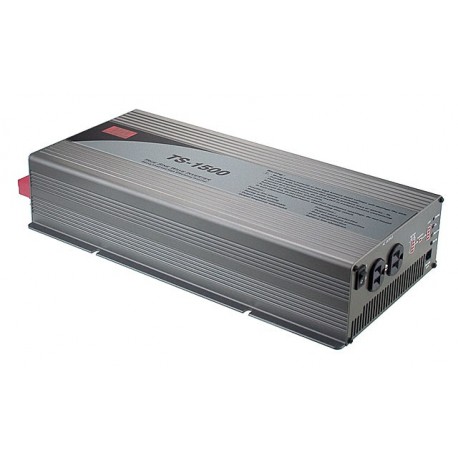 TS-1500-212B MEANWELL True Sine Wave DC-AC Power Inverter, battery 12VDC, Output 230VAC, 1500W, EU AC Output..