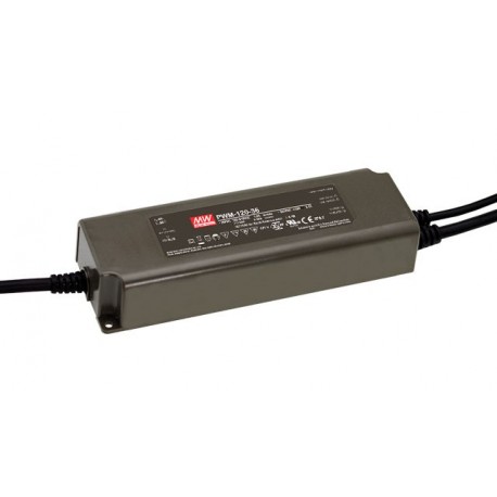 PWM-120-12 MEANWELL Driver de LED, Entrada: 90-305VCA, Saída: 12VDC, 10A, Potência: 120WRegulable 0-10V/1-10..