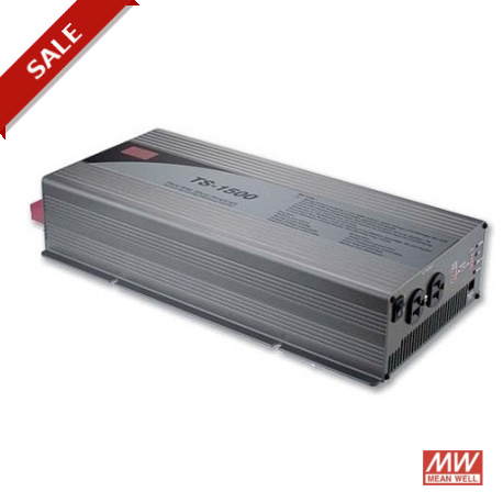 TS-1500-124A MEANWELL Sinuswandler DC/AC mit Akkulader 24V/75A, Ausgang 110VAC, 1500 W, AC-Ausgangsbuchse US..