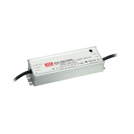HLG-120H-C350A MEANWELL Driver LED AC-DC à sortie unique à courant Constant (CC) avec PFC intégré, Sortie 0,..