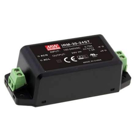 IRM-30-24ST MEANWELL AC-DC Single output Encapsulated power supply, Screw terminal, Input 85-264VAC, Output ..