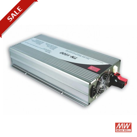 TN-1500-124A MEANWELL Inverter DC-AC onda sinusoidale pura con Caricabatterie Solare, Ingresso: da 21 a 30 V..