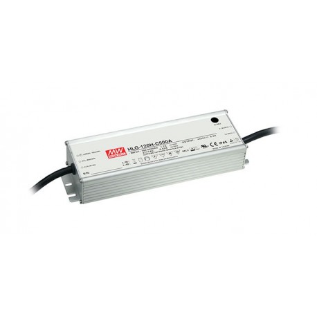 HLG-120H-C1400A MEANWELL Driver LED, Entrada: 90-305VCA, Salida: 1400mA. 151,2W Rango Tensión 54-108V, Poten..