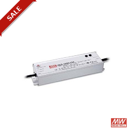 HLG-150H-15D MEANWELL Driver LED, Entrada: 90-305VCA, Salida: 10A. 150W, Rango Tensión 7,5-15V. IP67. Regula..