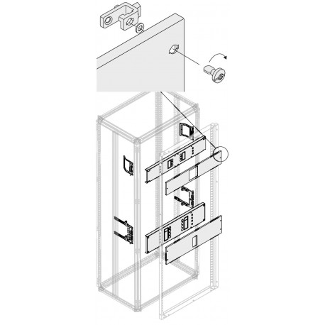PHBT4402 ABB 2 T4 KIT 3-4P FIXED I HORIZ. W 400MM