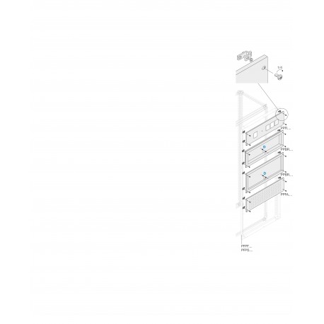 PPFA2060 ABB Panel ventilado H 200, A 600