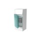 1SPE007717F0220 ABB MISTRAL41W Caja superf. 4M, pu. transp.