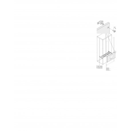 PHCE1241 ABB Kit E1.2,fijo+enclav.mec.horiz.H400,A600