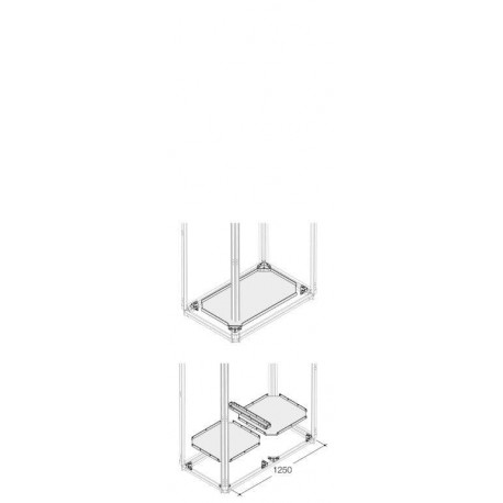 PBWP6020 ABB KIT BOT.WITH-OUT PLINTH W 600MM D 200MM