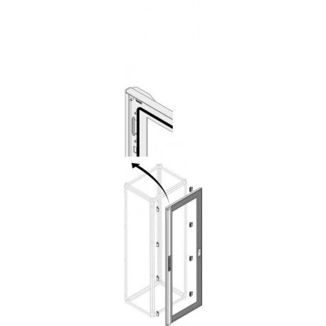 PDLG2042 ABB Puerta vidrio IP65, 12mód. H 2000, A 600