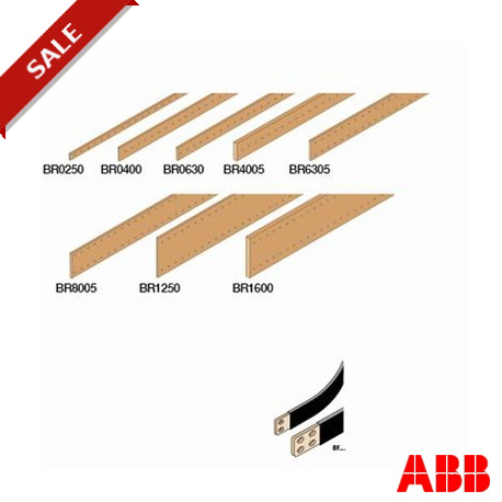 EV1119 ABB N.2 THREAD FLAT BUSBARS 20X5 W 2000MM