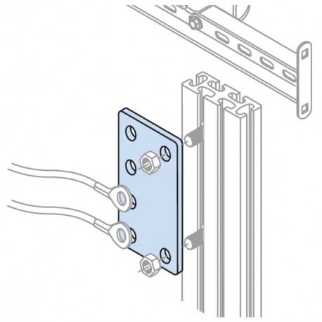 AD1077 ABB Derivaciones de Cu 400A, 4 ud.