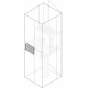 PRVS3082 ABB Segreg.vert.fondo lado cables, H300,A800