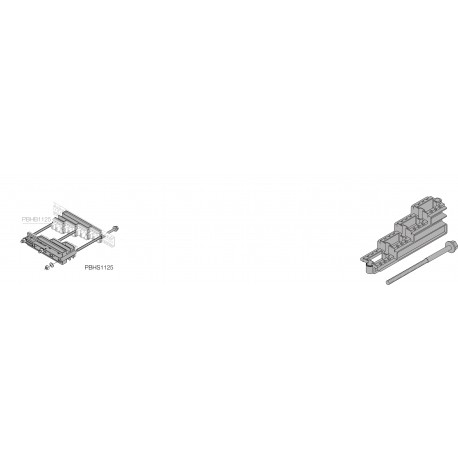 PBHS1125 ABB Scalato BARRE B.HOLDER FLAT a forma di
