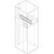 PSVS0055 ABB Segreg. vertic.terminal. E1.2, H500,P700