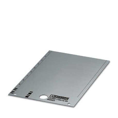 US-EMP (100X15) SR 0829523 PHOENIX CONTACT Rótulo para encajar, Tarjeta, plata, sin rotular, rotulable con: ..