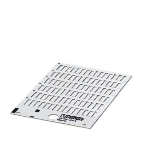 US-WMT (15X4) CUS 0829971 PHOENIX CONTACT Marcador de cables, Tarjeta, disponible: por tarjeta, blanco, rotu..