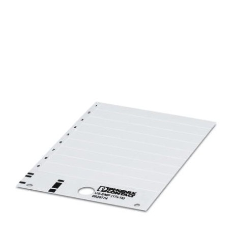US-EMP (17X15) CUS 0830025 PHOENIX CONTACT Etiquettes à encliqueter, à commander : sous forme de carte, blan..