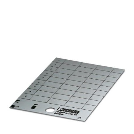 US-EMP (27X15) SR CUS 0830038 PHOENIX CONTACT Rótulo para encajar, Tarjeta, disponible: por tarjeta, plata, ..