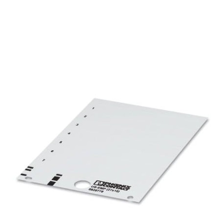 US-EMP (27X18) CUS 0830039 PHOENIX CONTACT Rótulo para encajar, Tarjeta, disponible: por tarjeta, blanco, ro..