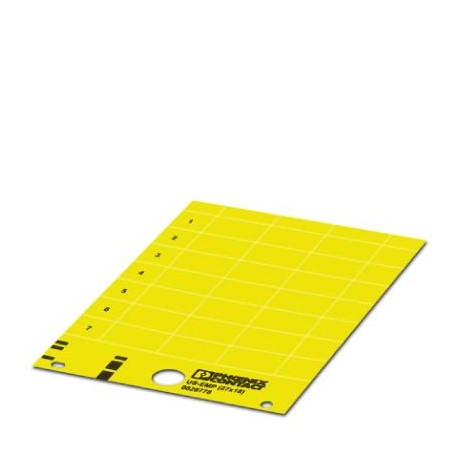 US-EMP (27X18) YE CUS 0830040 PHOENIX CONTACT Rótulo para encajar, Tarjeta, disponible: por tarjeta, amarill..