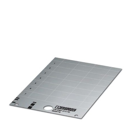 US-EMP (27X18) SR CUS 0830041 PHOENIX CONTACT Rótulo para encajar, Tarjeta, disponible: por tarjeta, plata, ..