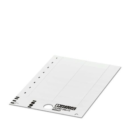 US-EMP (40X17) CUS 0830047 PHOENIX CONTACT Rótulo para encajar, Tarjeta, disponible: por tarjeta, blanco, ro..