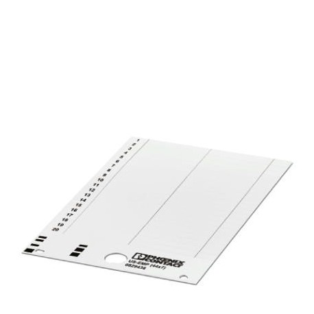 US-EMP (44X7) CUS 0830048 PHOENIX CONTACT Rótulo para encajar, Tarjeta, disponible: por tarjeta, blanco, rot..
